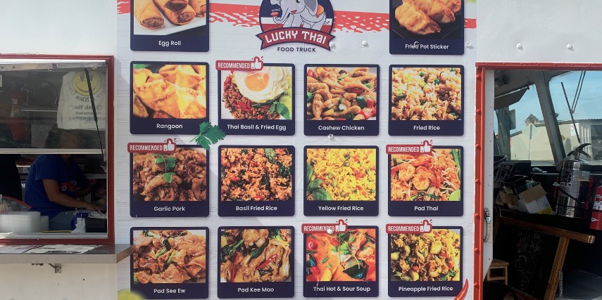 Try all of your favorites at the Lucky Thai Food Truck!