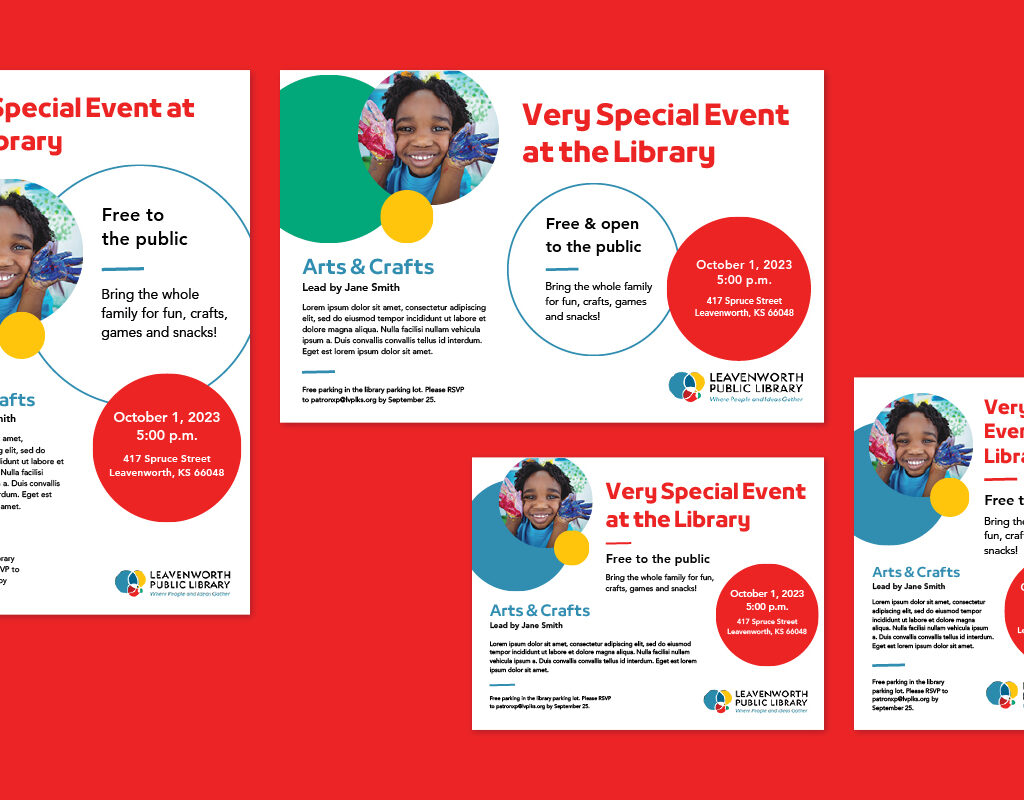 Leavenworth Public Library Marketing Templates